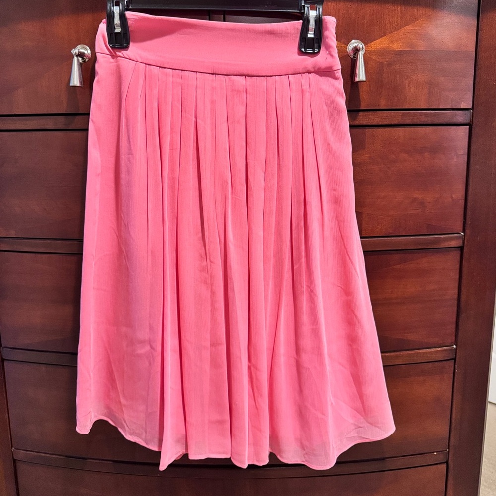 White House Black Market Coral A-Line Skirt